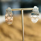 Zig Zag Stamped Tapered Earrings