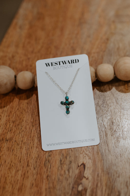 Bubble Cross Necklace