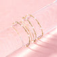 Beaded Blonde June Pearl Alternating Gold Bracelet