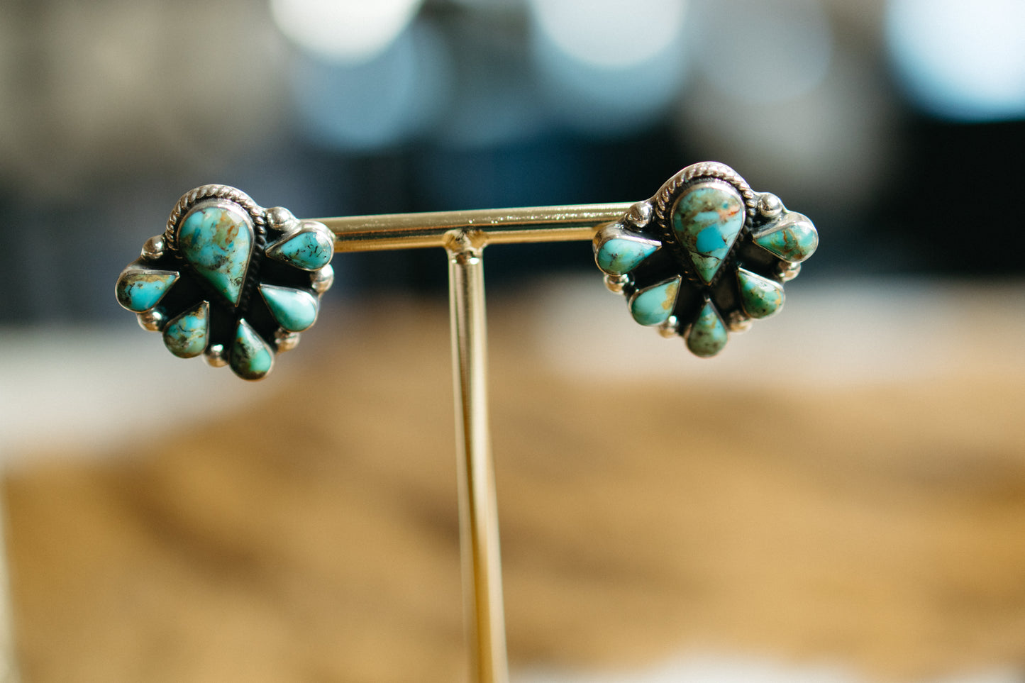 Teardrop Half Cluster Earrings