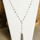 Pearl Lariat with Pendant