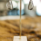 WHITE BUFFALO TRIANGLE EARRINGS