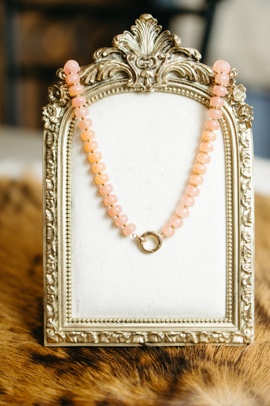 Pink Bead Necklace