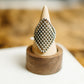 Oxidized Diamond Ring