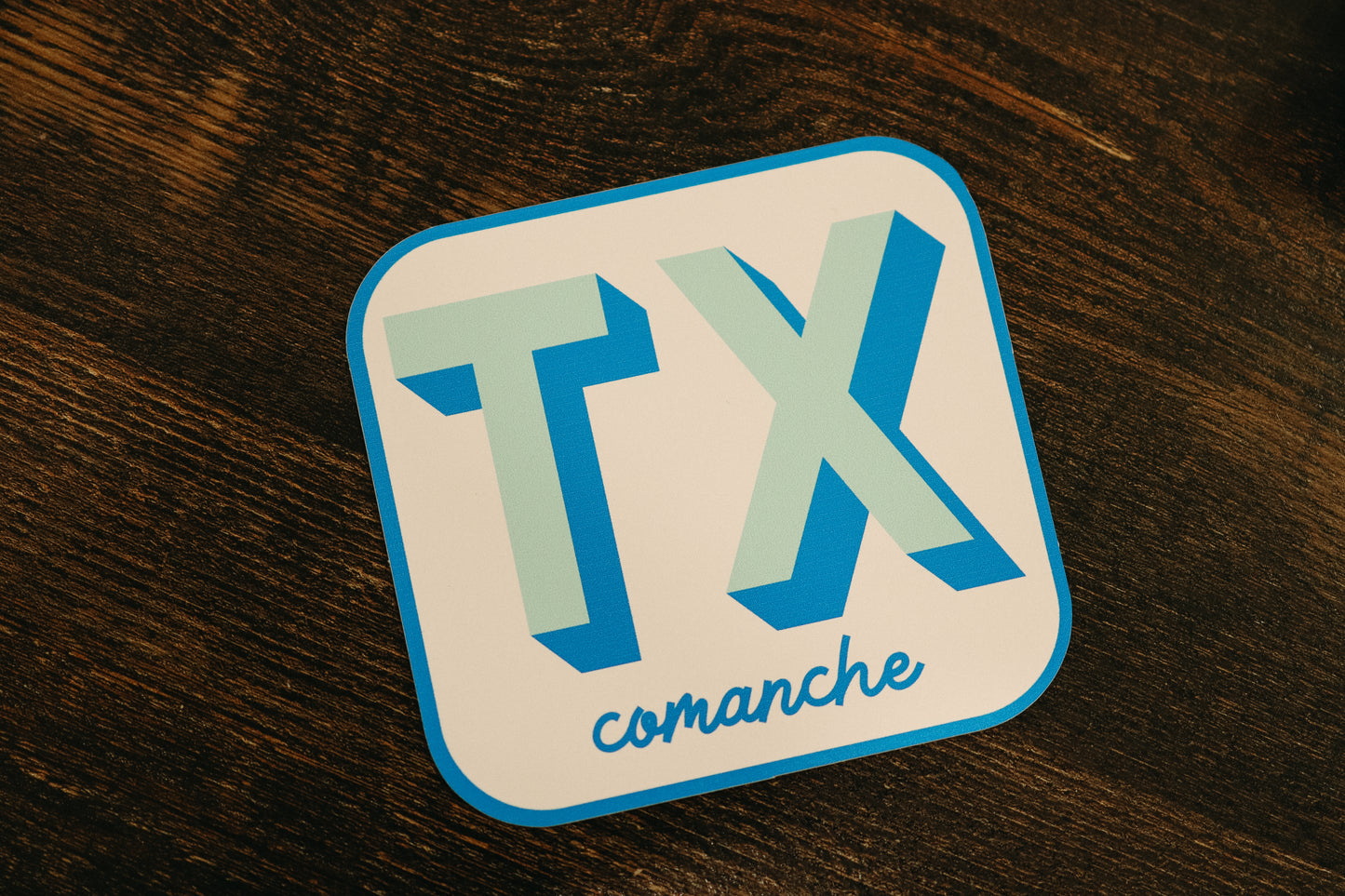 Retro Comanche Tx Sticker