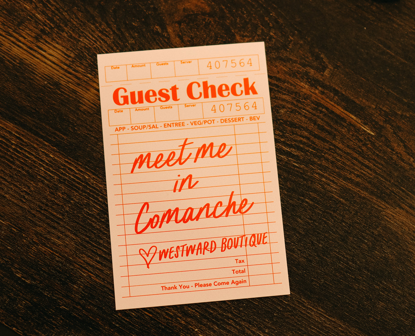 Meet Me In Comanche Sticker