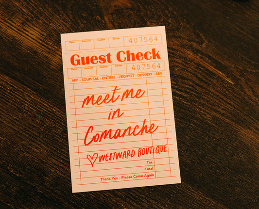 Meet Me In Comanche Sticker