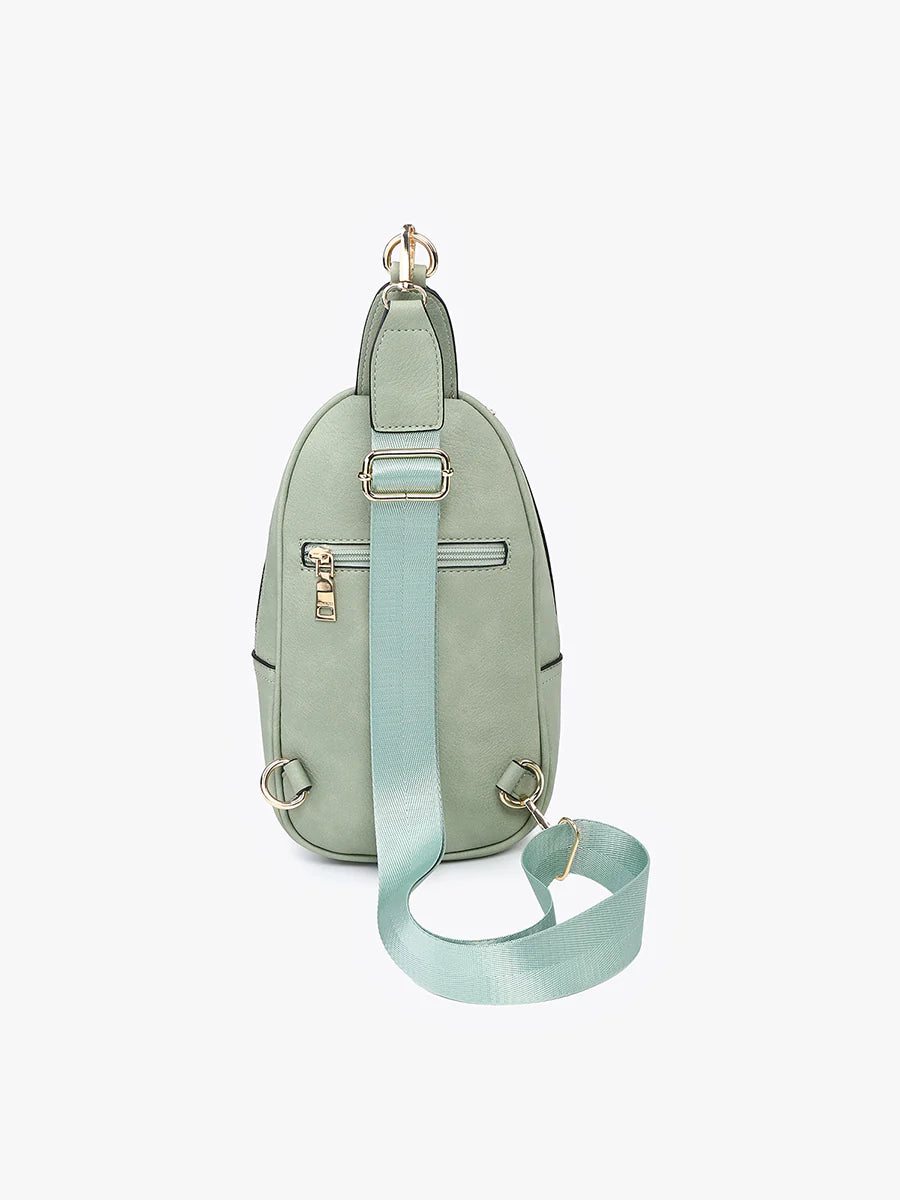 Pamela Double Zip Sling Bag