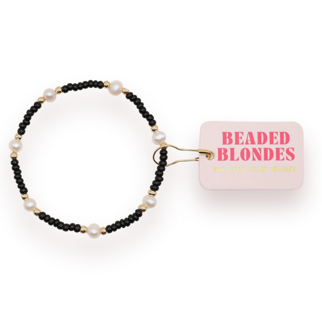 Beaded Blondes Black Pearl