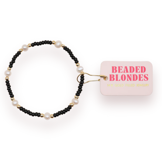 Beaded Blondes Black Pearl
