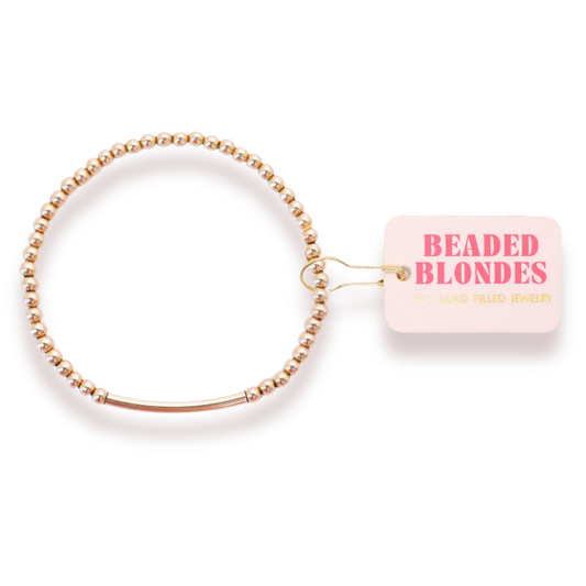 Beaded Blondes Bar Bracelet