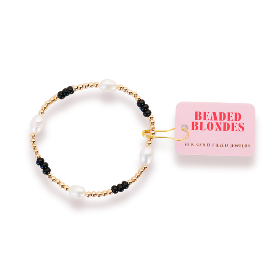 Beaded Blondes Black Pearl Poppi
