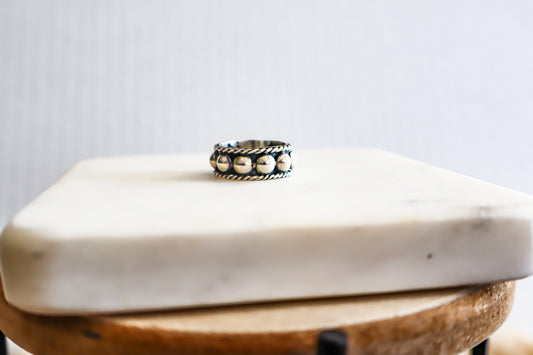 Ball Detail Stacker Ring