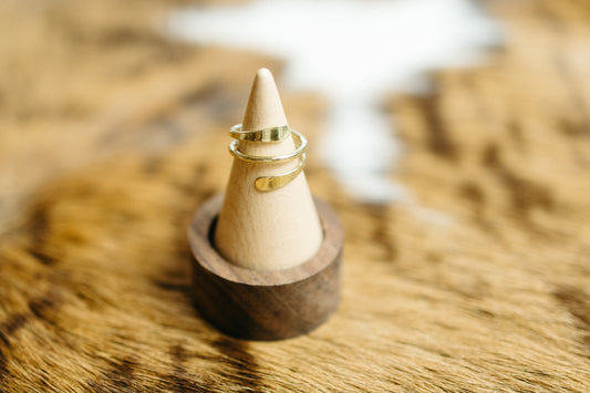 Brass Mini Wrap Ring