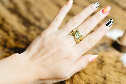 Brass Thick Wrap Ring