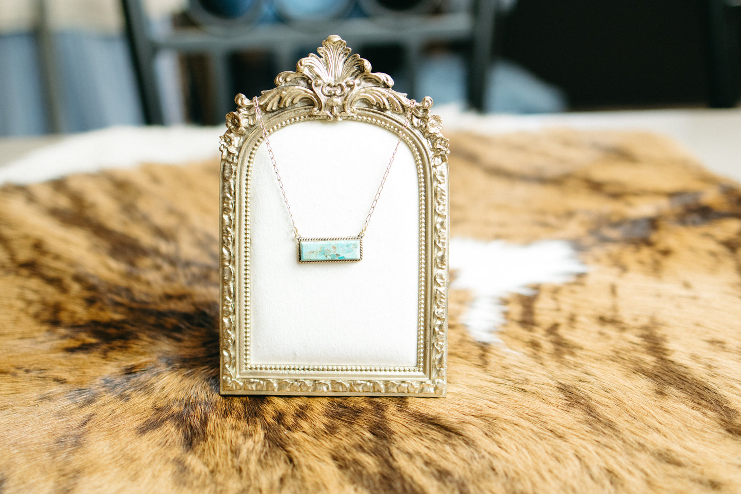 Brass Bar Necklace