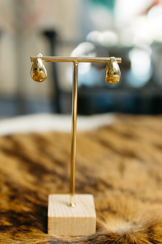 Brass Post Earring