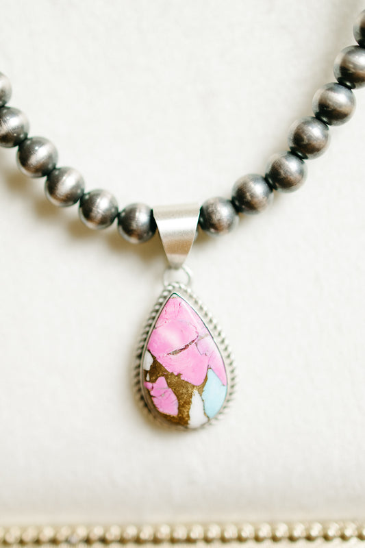 Teardrop Cotton Candy Pendant