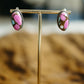 Oval Cotton Candy Studs