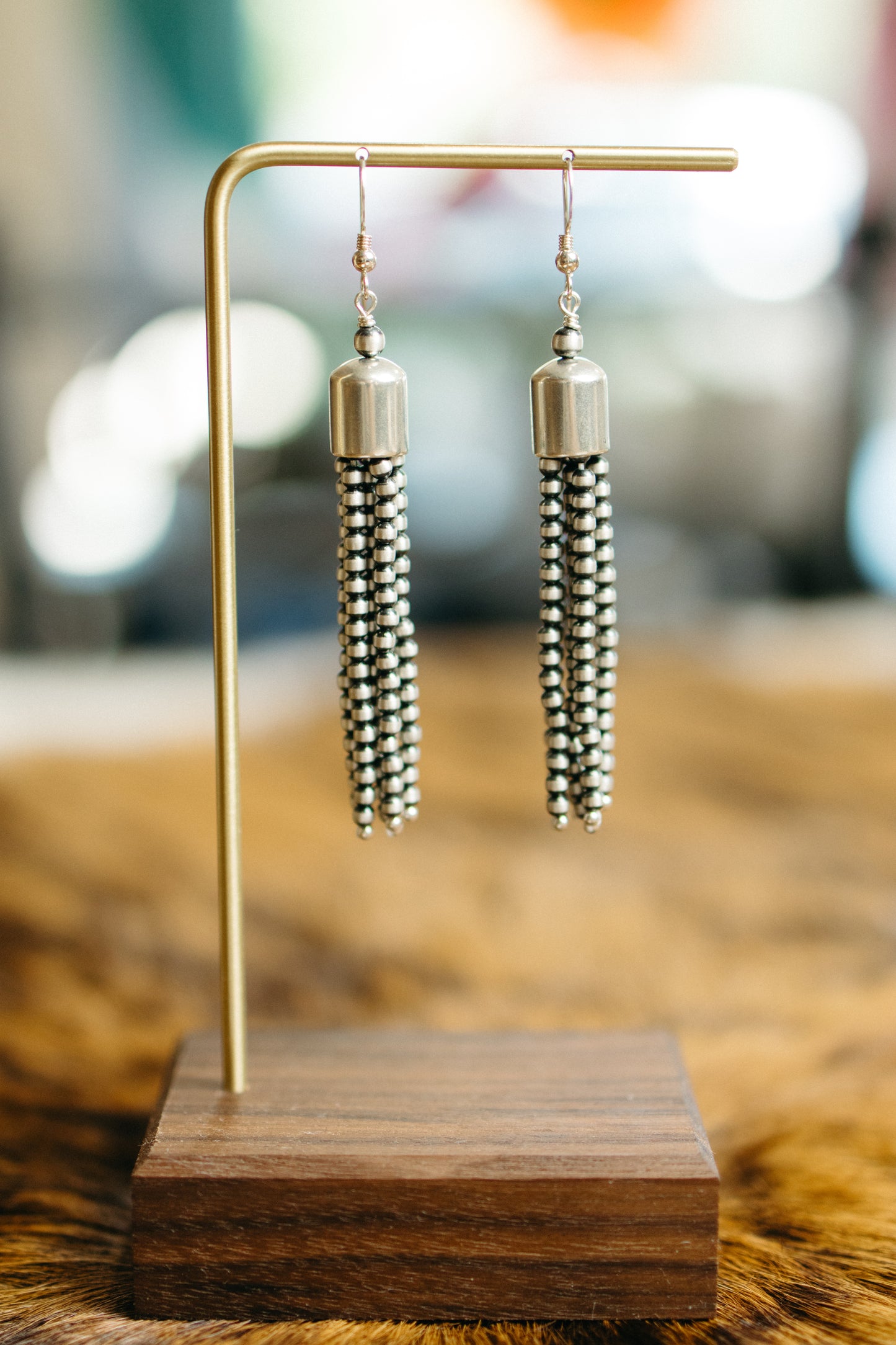 Navajo Pearl Tassel Earring