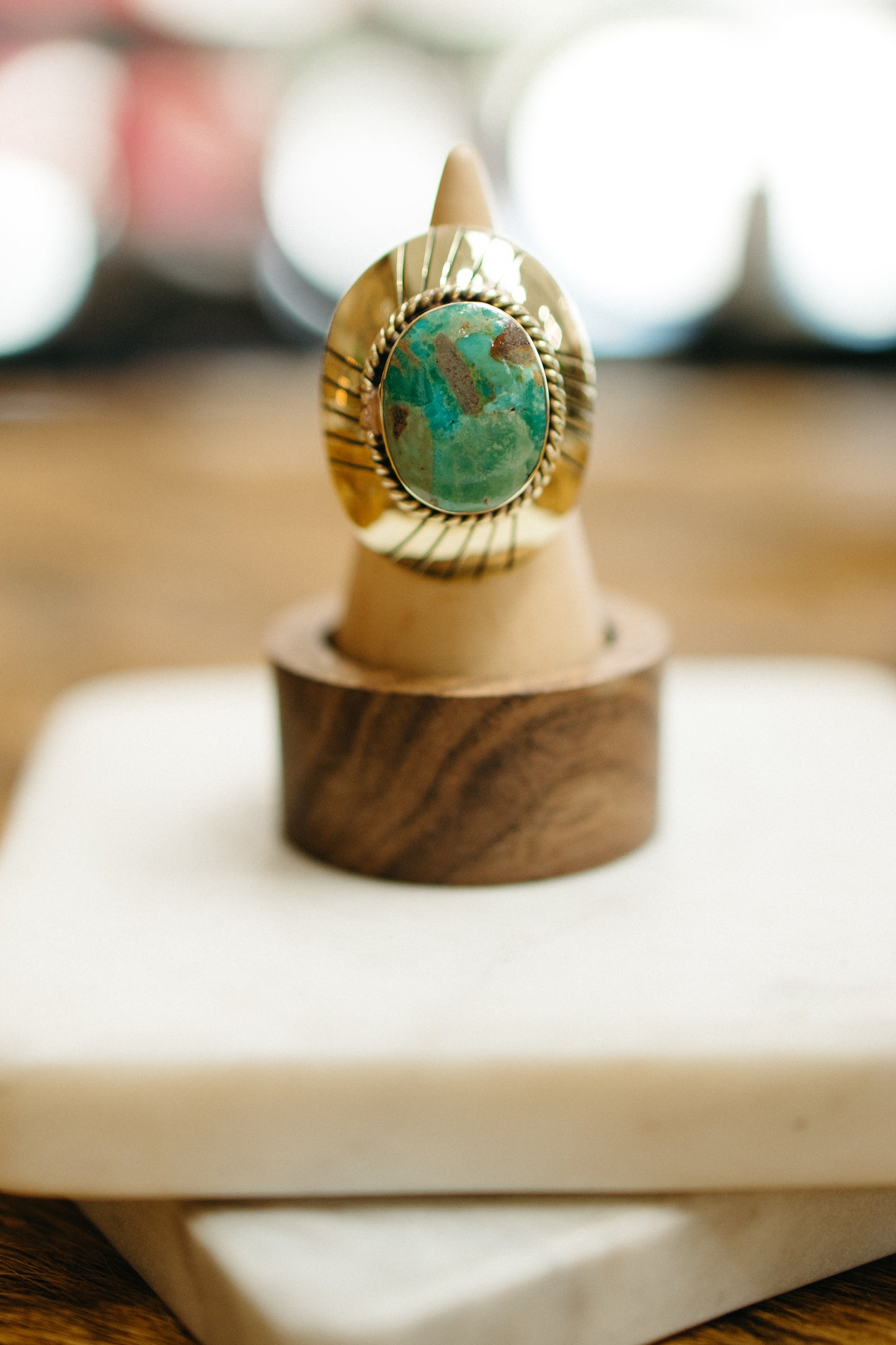 Brass Cleo Ring