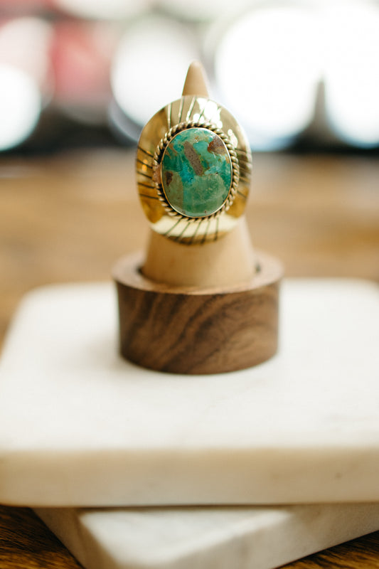 Brass Cleo Ring