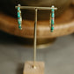 Brass Chicklet Hoop