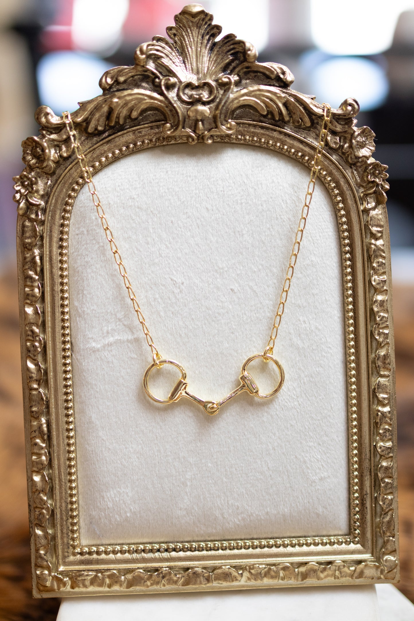 Brass Snafflebit Necklace
