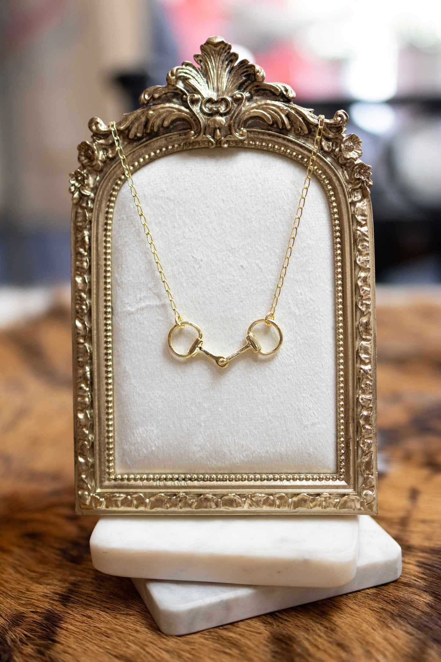 Brass Snafflebit Necklace