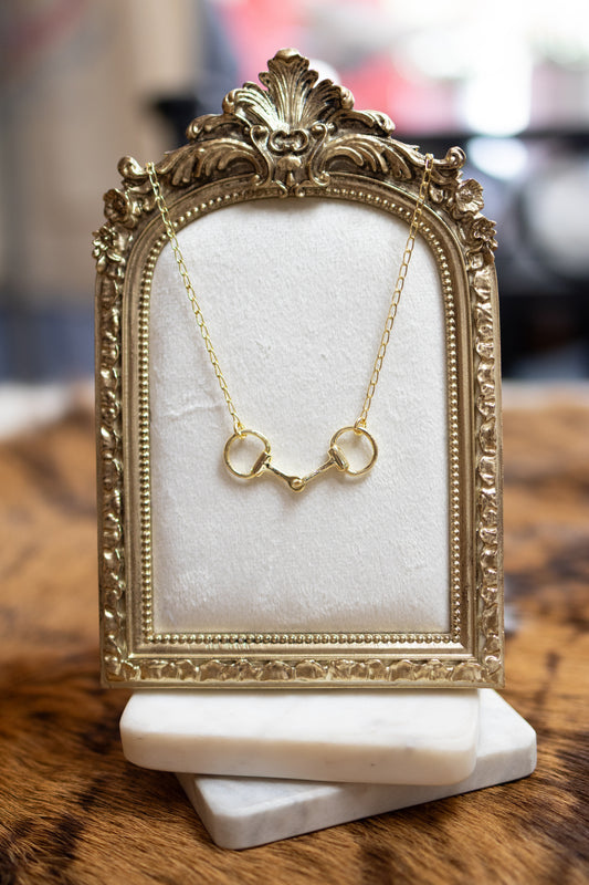 Brass Snafflebit Necklace
