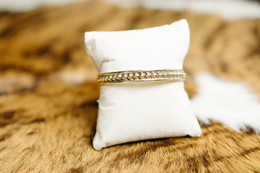 Brass 4mm Ball Bangle