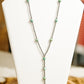 Alternating Turquoise Lariat Necklace