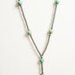 Alternating Turquoise Lariat Necklace