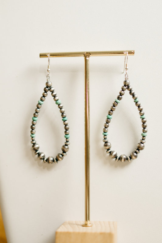 Graduated Pearls with Turquoise