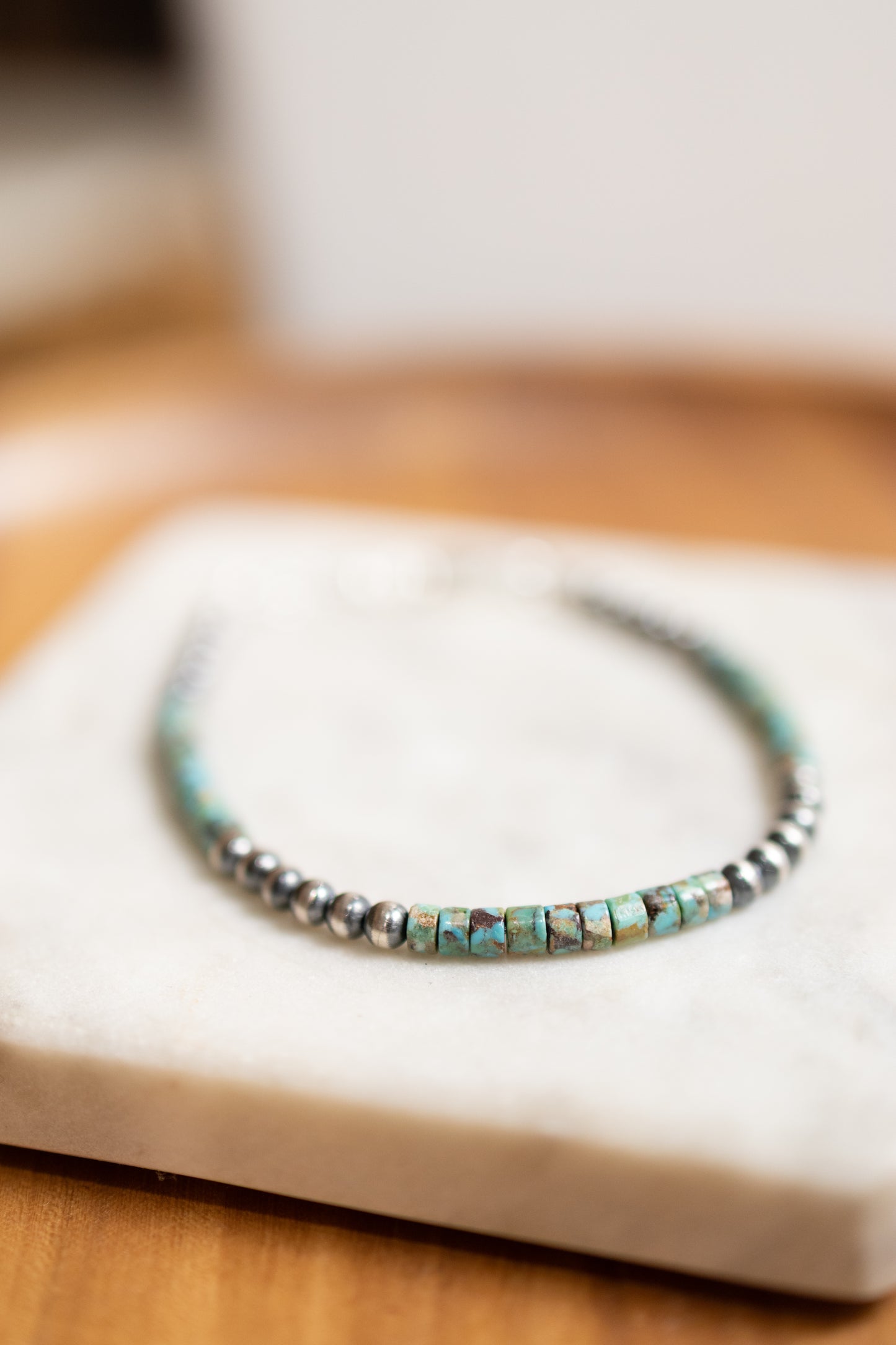 Pearls with Turquoise Bracelet