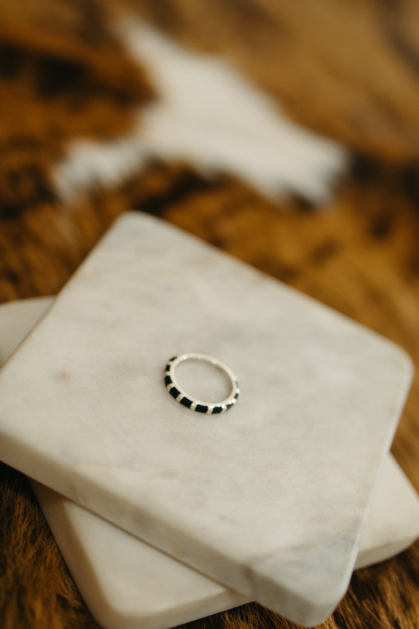 Mini Inlay Stacker Ring
