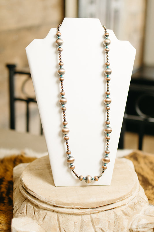 Copper Pearls with Turquoise