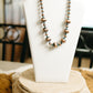 Copper Pearls with Turquoise Necklace