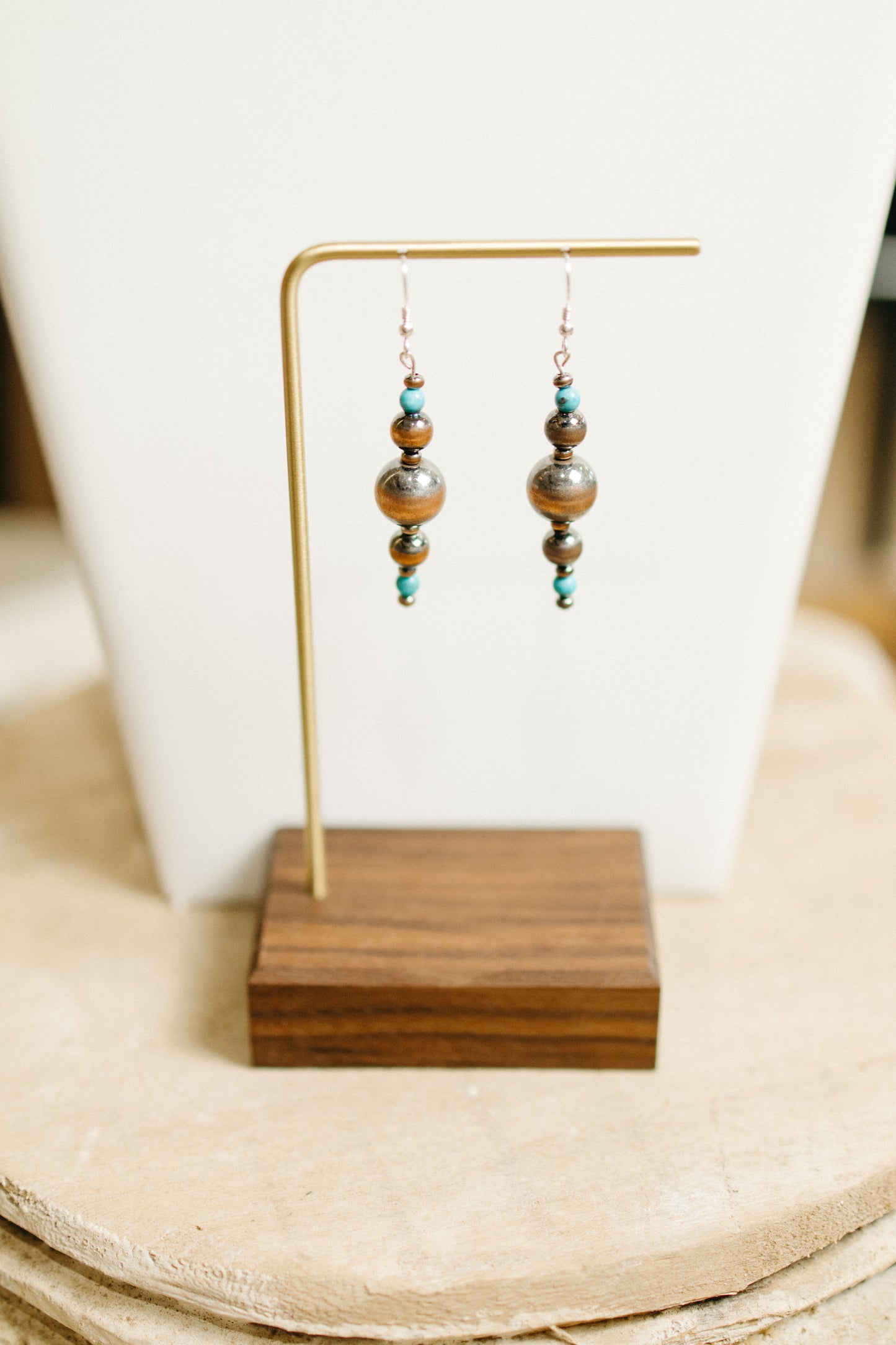 Copper and Turquoise Earrings