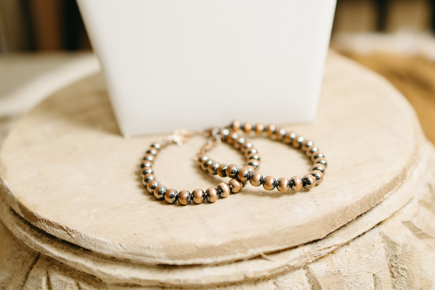 Copper 7mm Pearl Bracelet