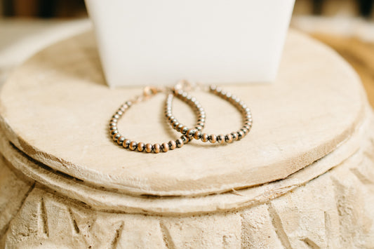 Copper 5mm Pearl Bracelet