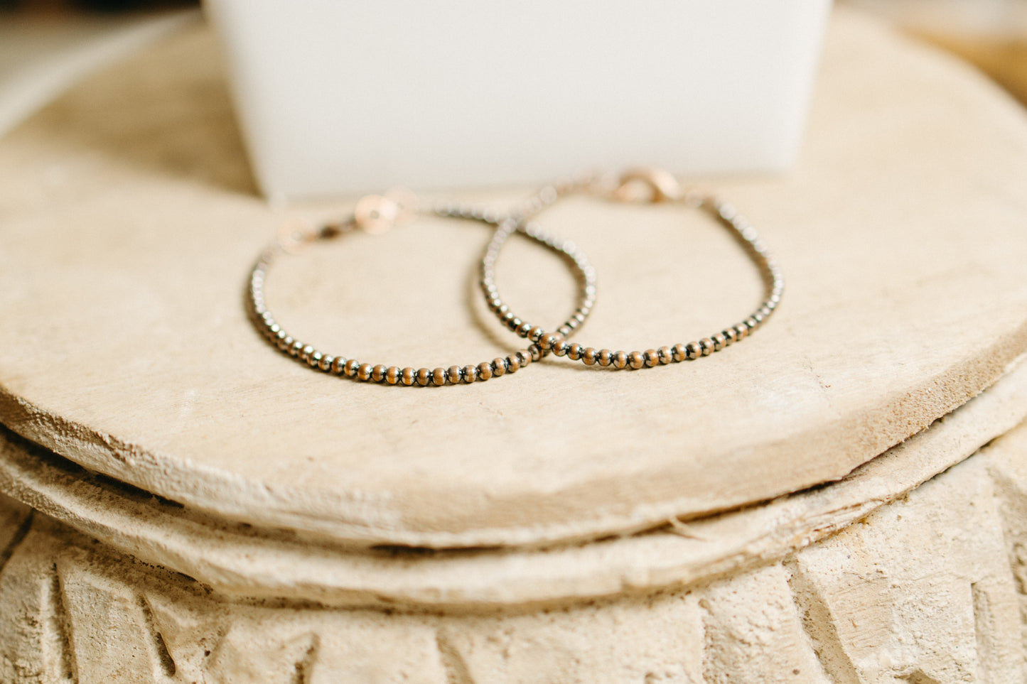 Copper 3mm Pearl Bracelet