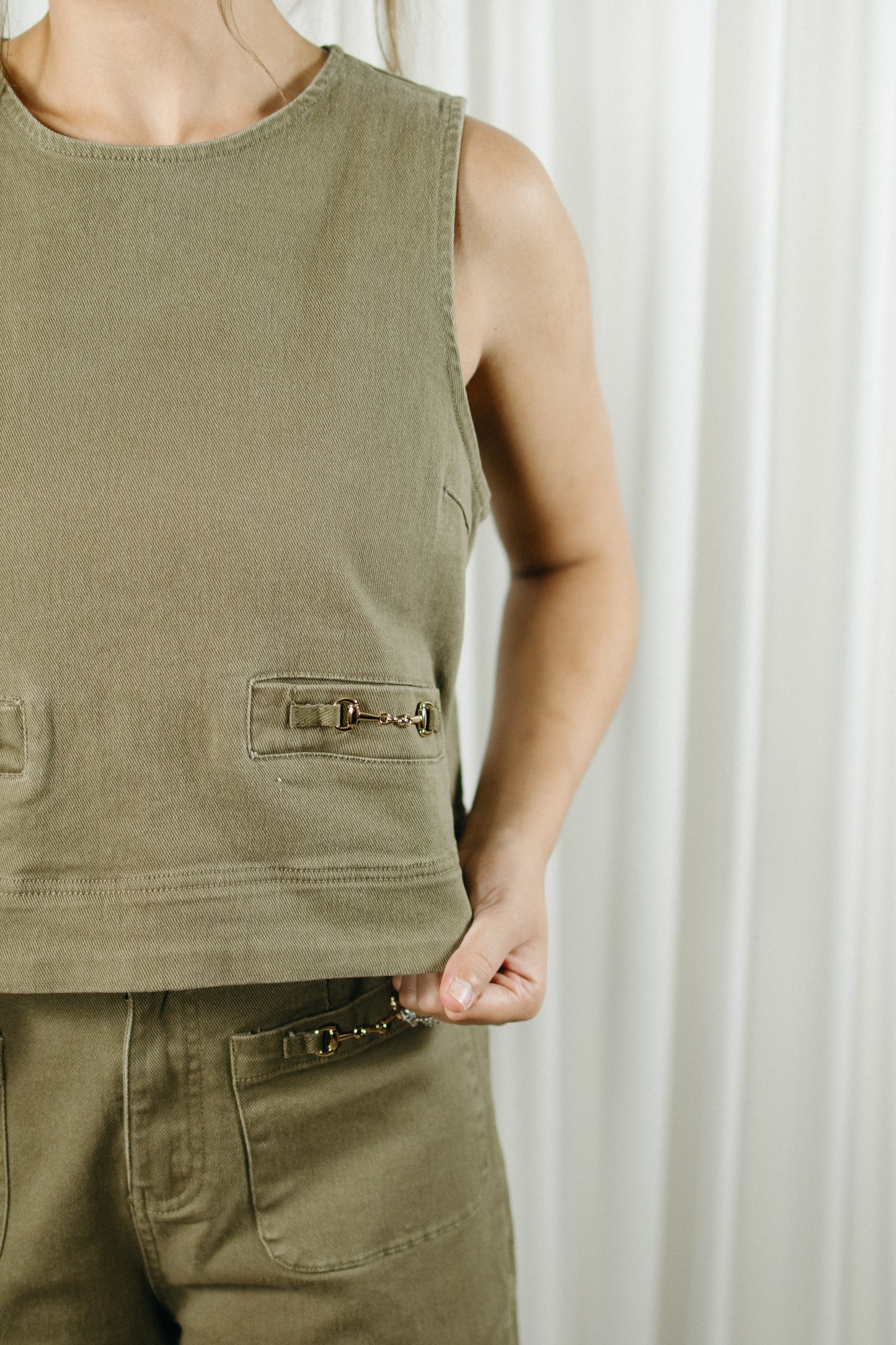 Olive Trail Top