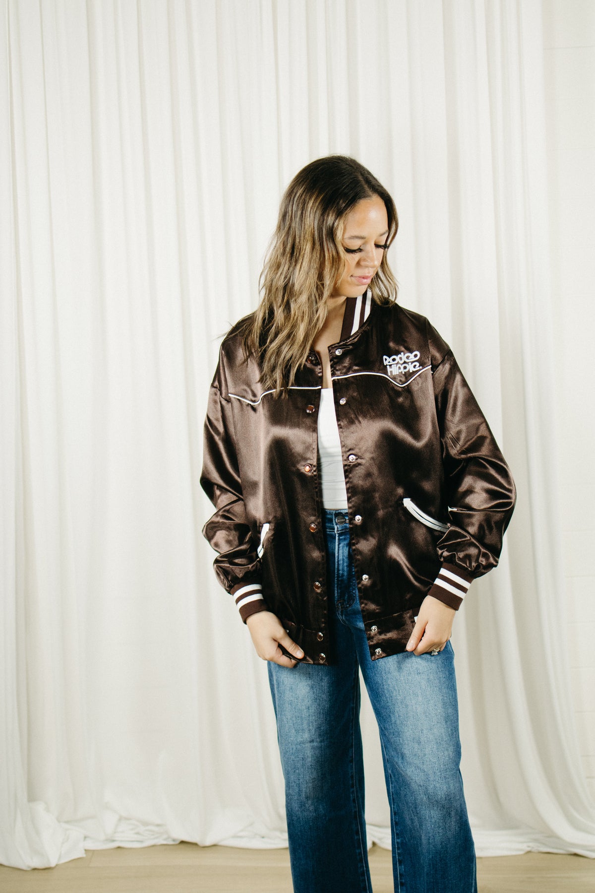Love of Cowboys Satin Jacket
