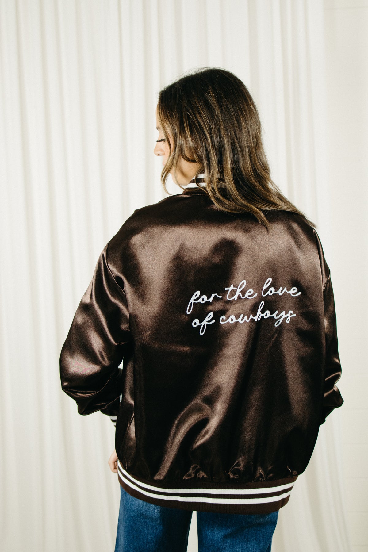 Love of Cowboys Satin Jacket