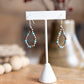 Copper Teardrop with Turquoise Earrings