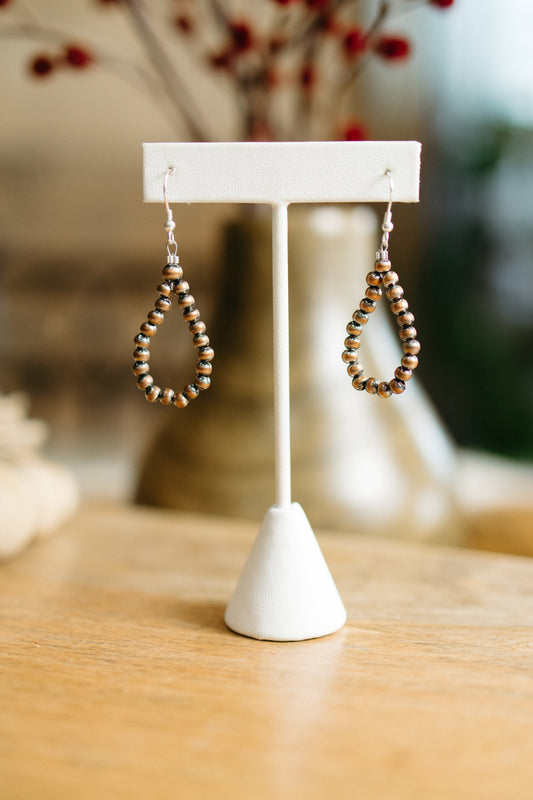 Copper Teardrop Earring