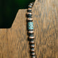 Copper Necklace with Patina Barrel Beads