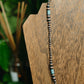 Copper Necklace with Patina Barrel Beads
