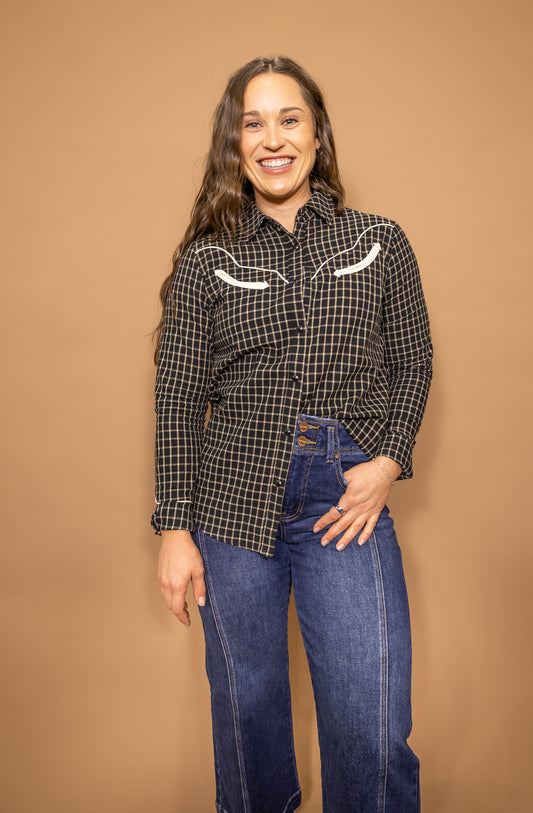 Mod Western Pearl Snap